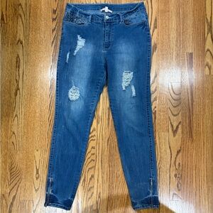 Philosophy Distressed Denim Skinny Jeans